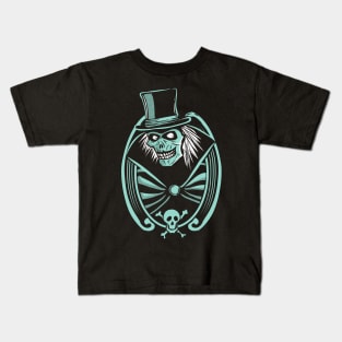 The Haunted Mansion Hat Box Ghost Kids T-Shirt